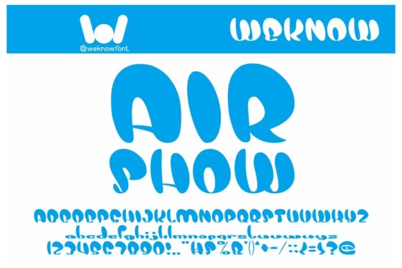 Airshow Display Font for Creative Branding Projects