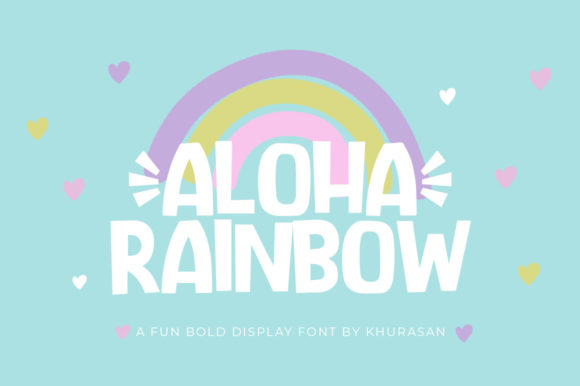 Aloha Rainbow Font for Eye-Catching Campaign Design