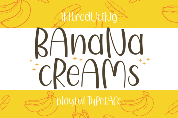 Banana Creams Font for Playful Web Design and Branding