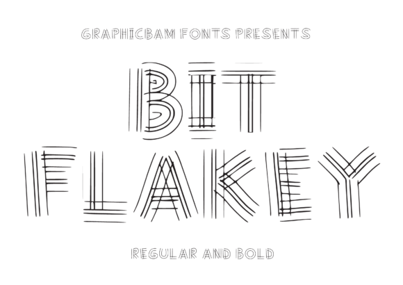 Bit Flakey: A Funky Display Font for Creative Craft Projects