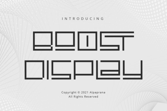 Boost Display Font for Modern Marketing and Design