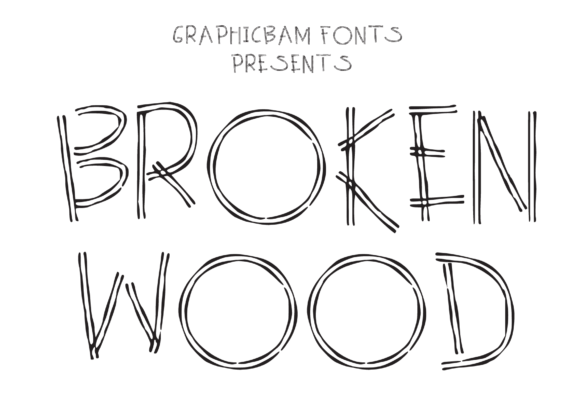 Broken Wood Font for Bold Branding and Creative Typography