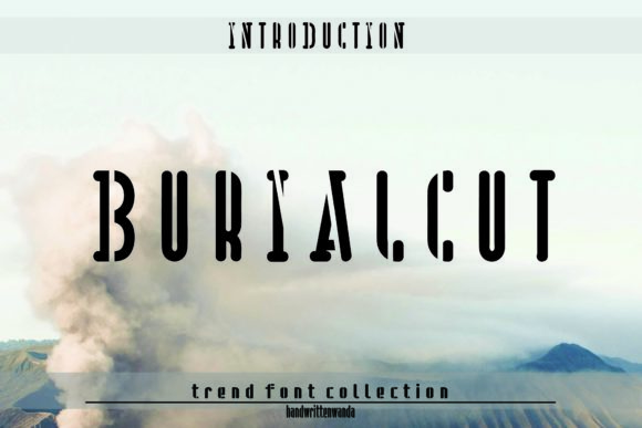 Buriacut: A Display Font for Personalized Editorial Projects