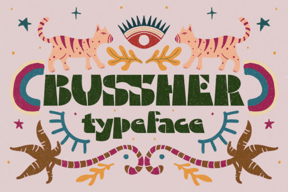 Bussher Font for Bold and Retro Campaign Design