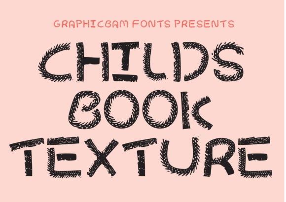Child s Book Texture Font for Business Branding and Design
