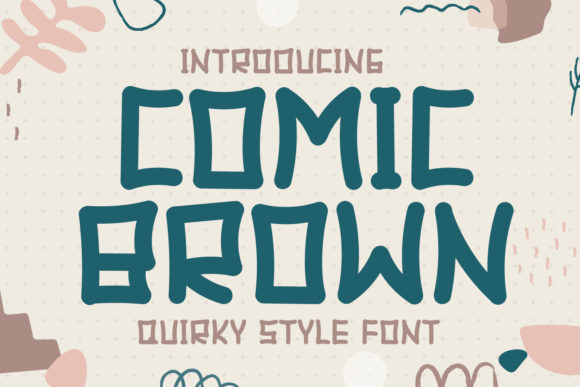 Comic Brown Font for Quirky Display Projects