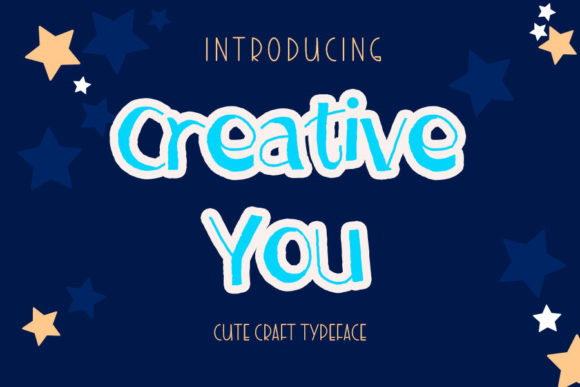 Creative You Display Font for Joyful Craft Projects