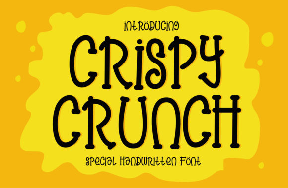 Crispy Crunch Typeface for Bold Campaign Headlines