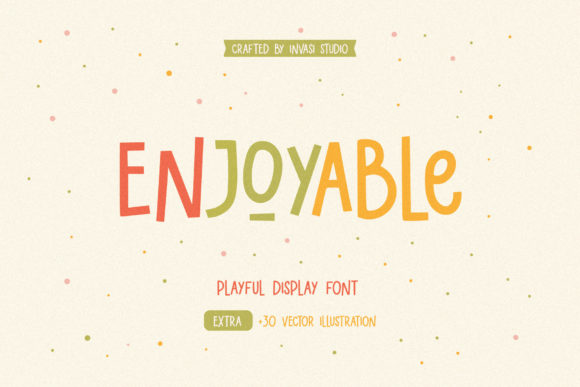 Enjoyable Font: A Playful Typeface for Creative Campaigns