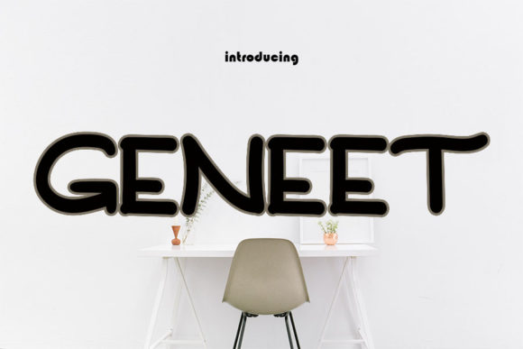Geneet Font: A Bold Display Type for Modern Design