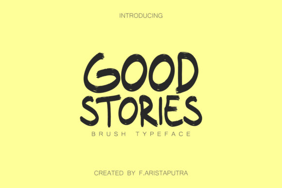 Good Stories Font for Editorial Design