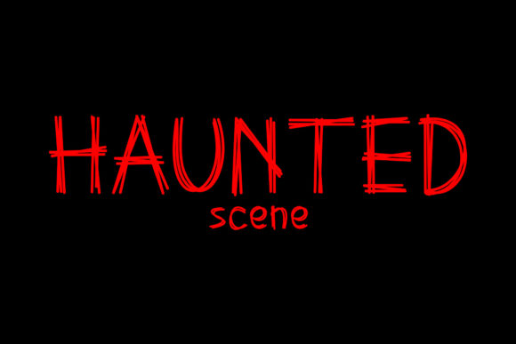 Haunted Scene: The Creepy Display Font for Scroll-Stopping Visuals