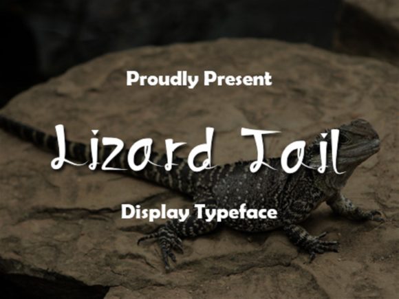Lizard Tail Font for Chic and Quirky Craft Projects