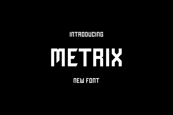 Metrix Font: A Bold Display Typeface for Web Designers