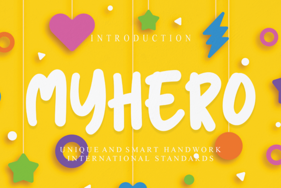 Myhero: The Playful Display Font for Kids’ Crafts and Printable Products