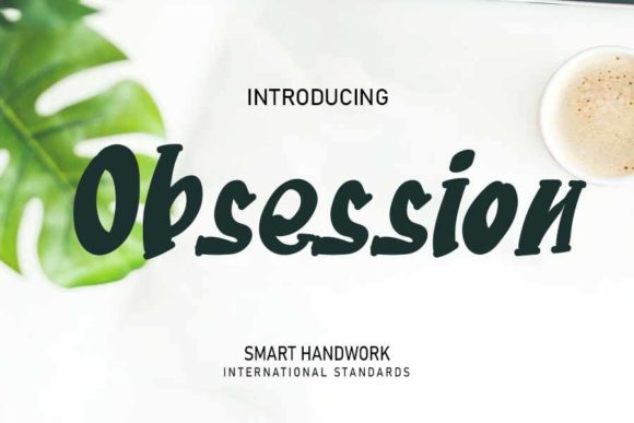 Obsession Font: A Trendy Display Typeface for Craft Creators