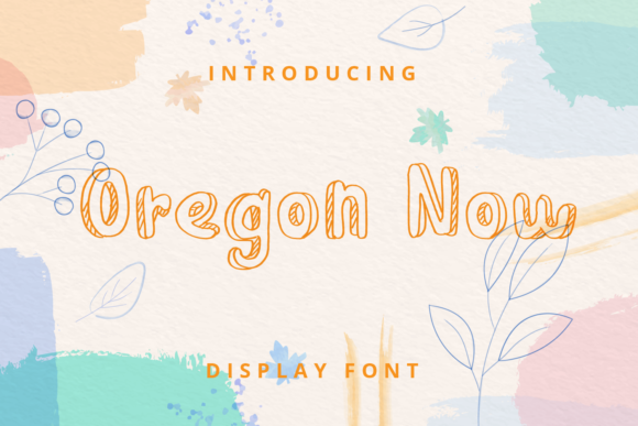 Oregon Now Font for Handmade and Display Design