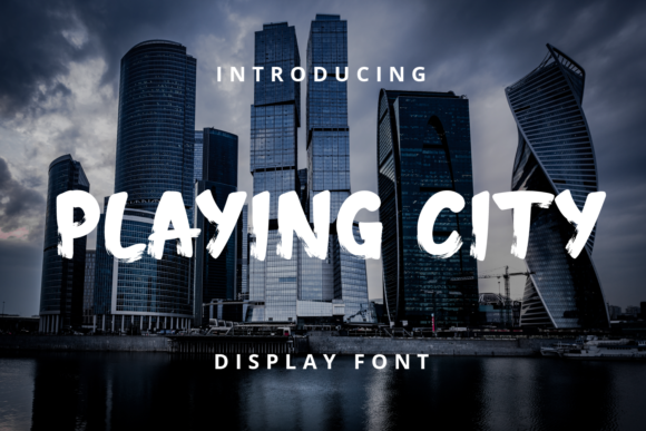 Playing City: A Bold Display Font for Creative Projects