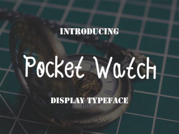 Pocket Watch Font for Editorial Design