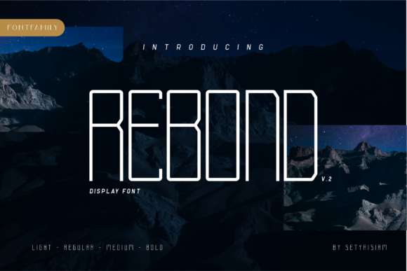 Rebond Font: A Unique Display Type for Modern Designers