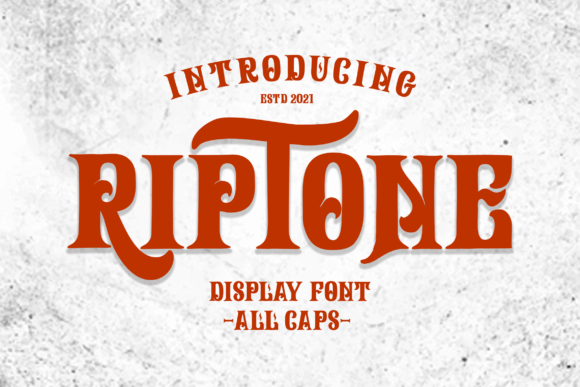 Riptone Display Font for Makers and Sellers