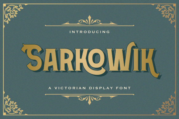 Sarkowik: A Bold Display Typeface for Modern Brand Identity