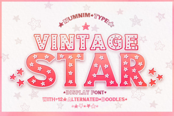 Vintage Star Font for Timeless Branding Projects